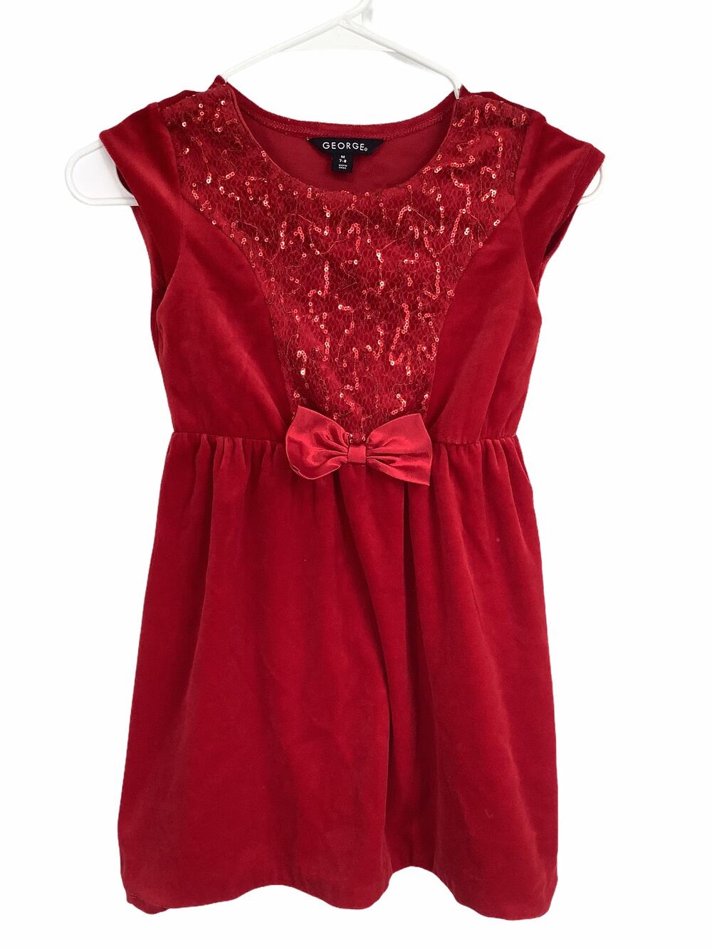 George Red Embellished Formal Dress Medium 7/8